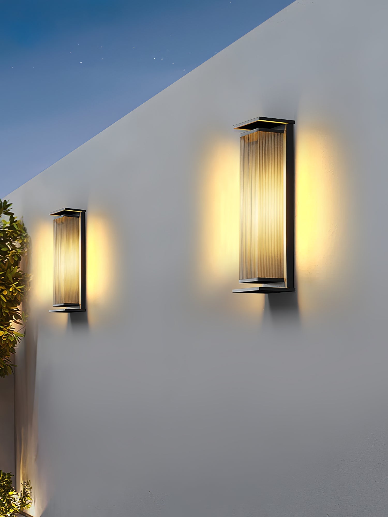 Erivan Rectangular Box Outdoor Wall Lamp-Neutral Decor