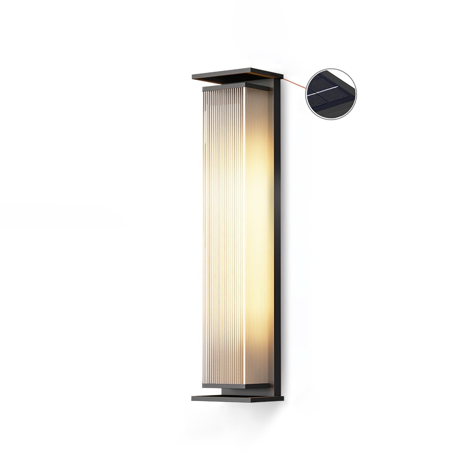 Cesilila Vertical Glass Wall Light-Neutral Decor