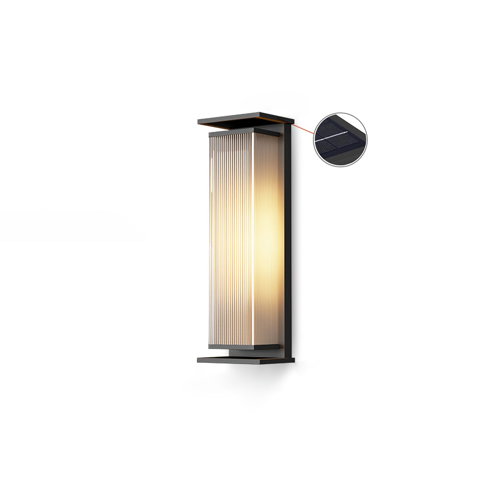 Cesilila Vertical Glass Wall Light-Neutral Decor