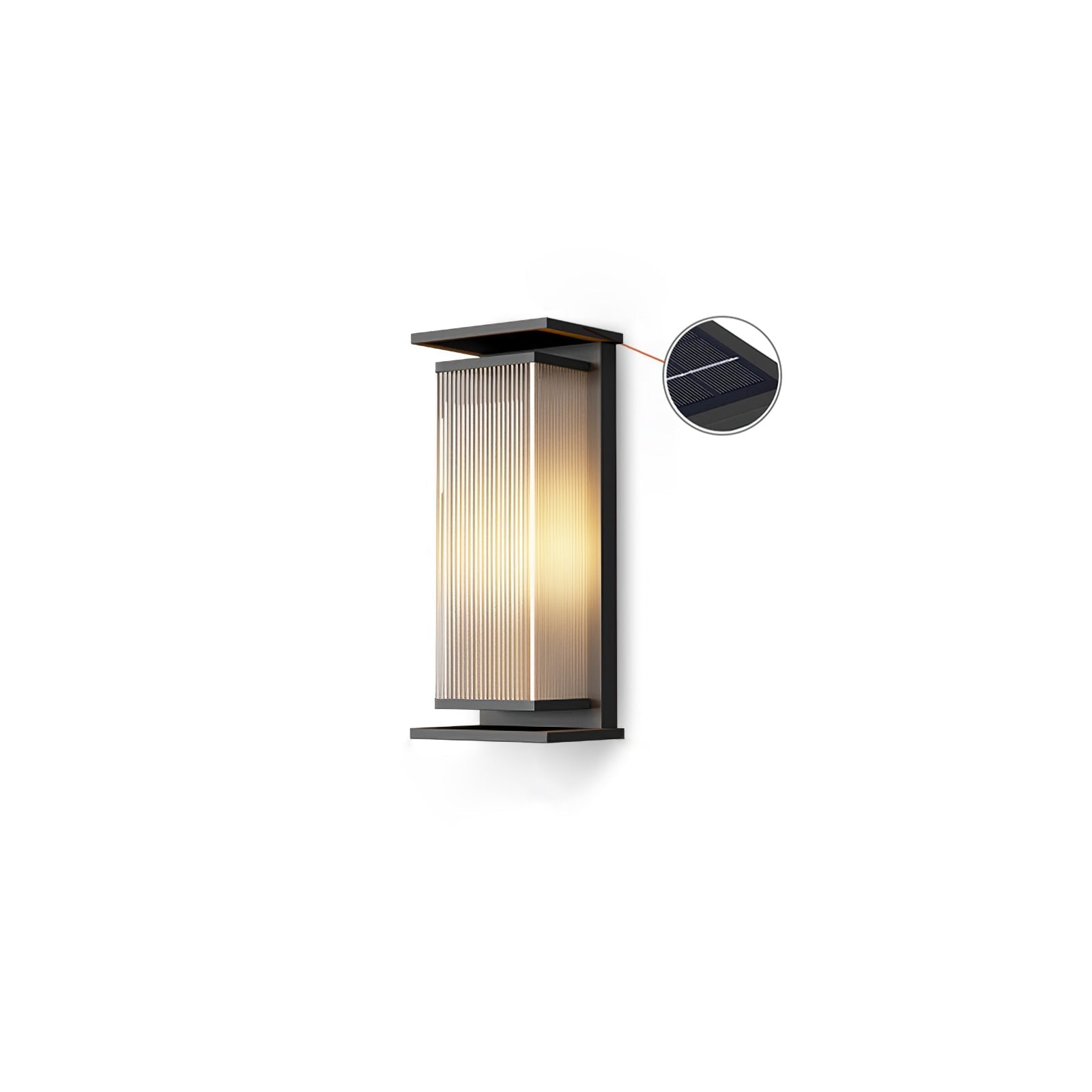 Cesilila Vertical Glass Wall Light-Neutral Decor