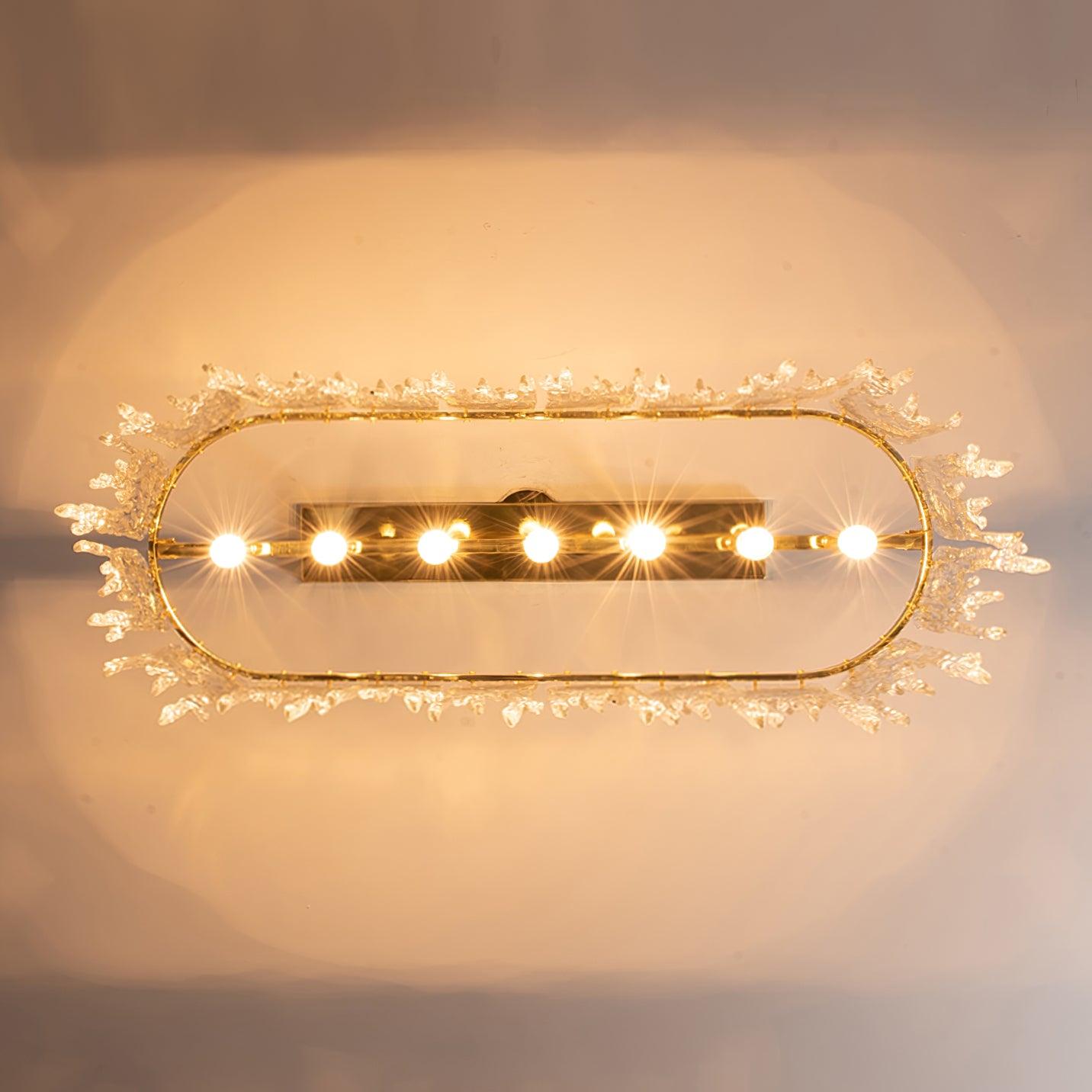 Cathaa Postmodern Luxury Rectangular Icicle Glass Crystal Chandelier-Neutral Decor
