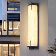 Pleasure Rectangular LED Modern Resin Outdoor Sconce Light