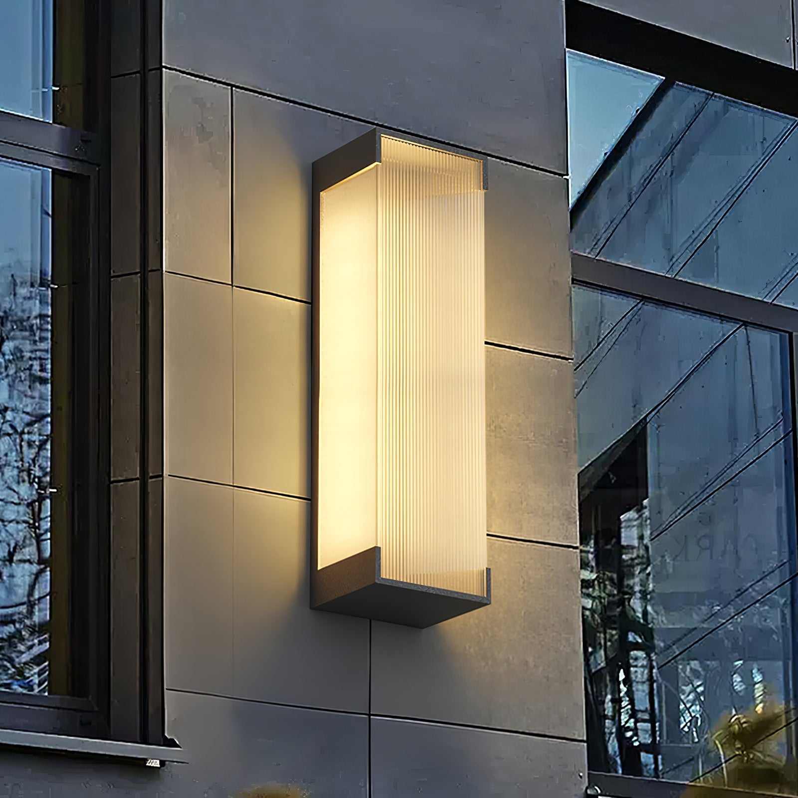 Carven Unique Rectangular Solar Outdoor Wall Light-Neutral Decor