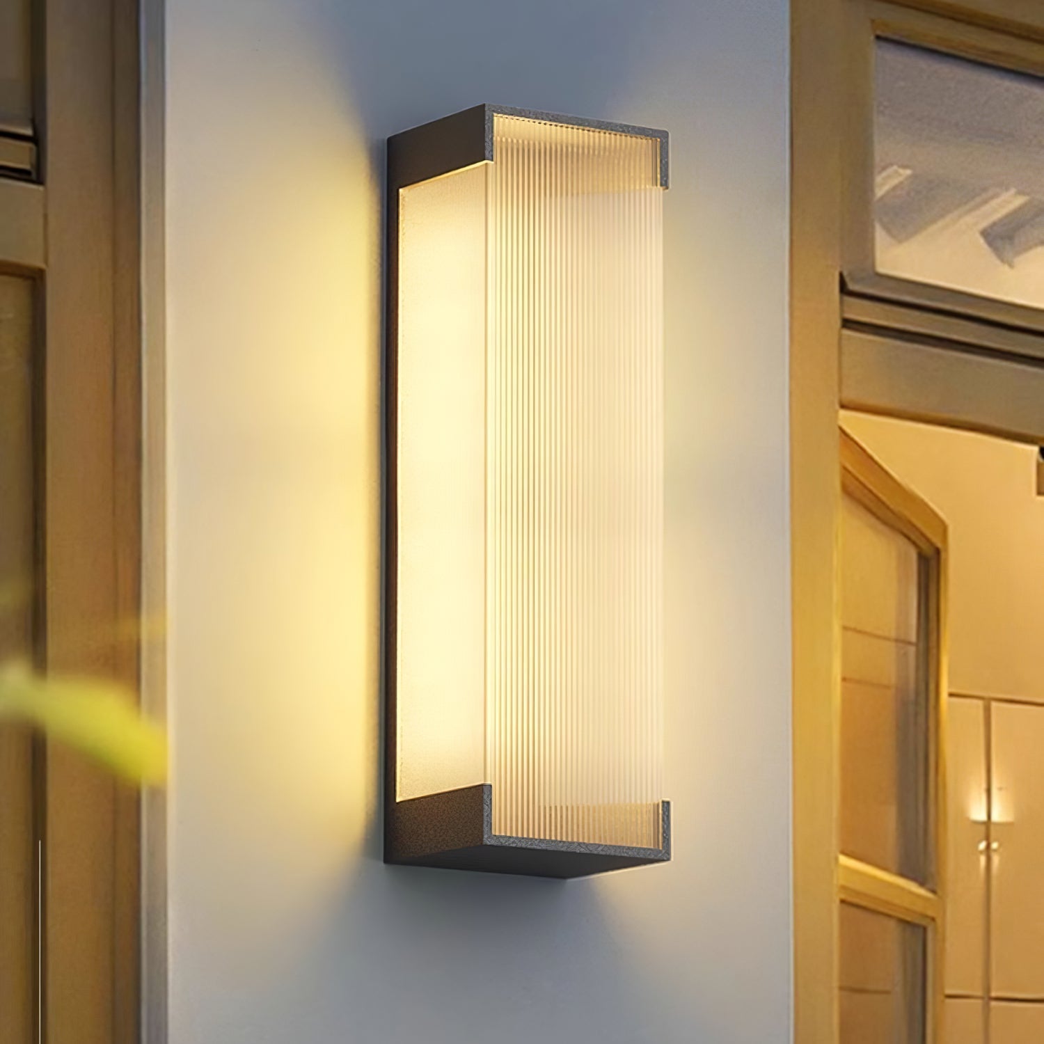 Carven Unique Rectangular Solar Outdoor Wall Light-Neutral Decor