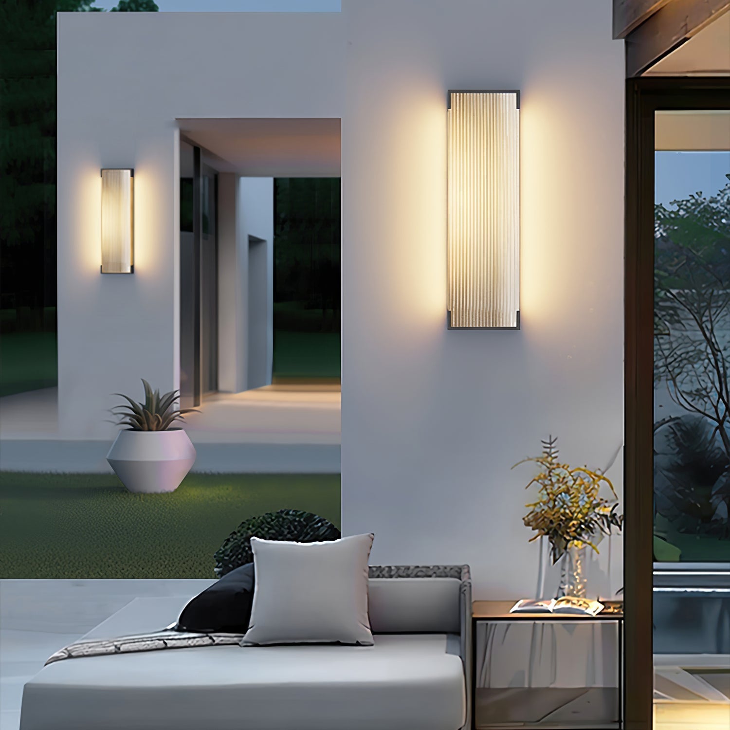 Elraearis Unique Rectangular Outdoor Wall Light-Neutral Decor