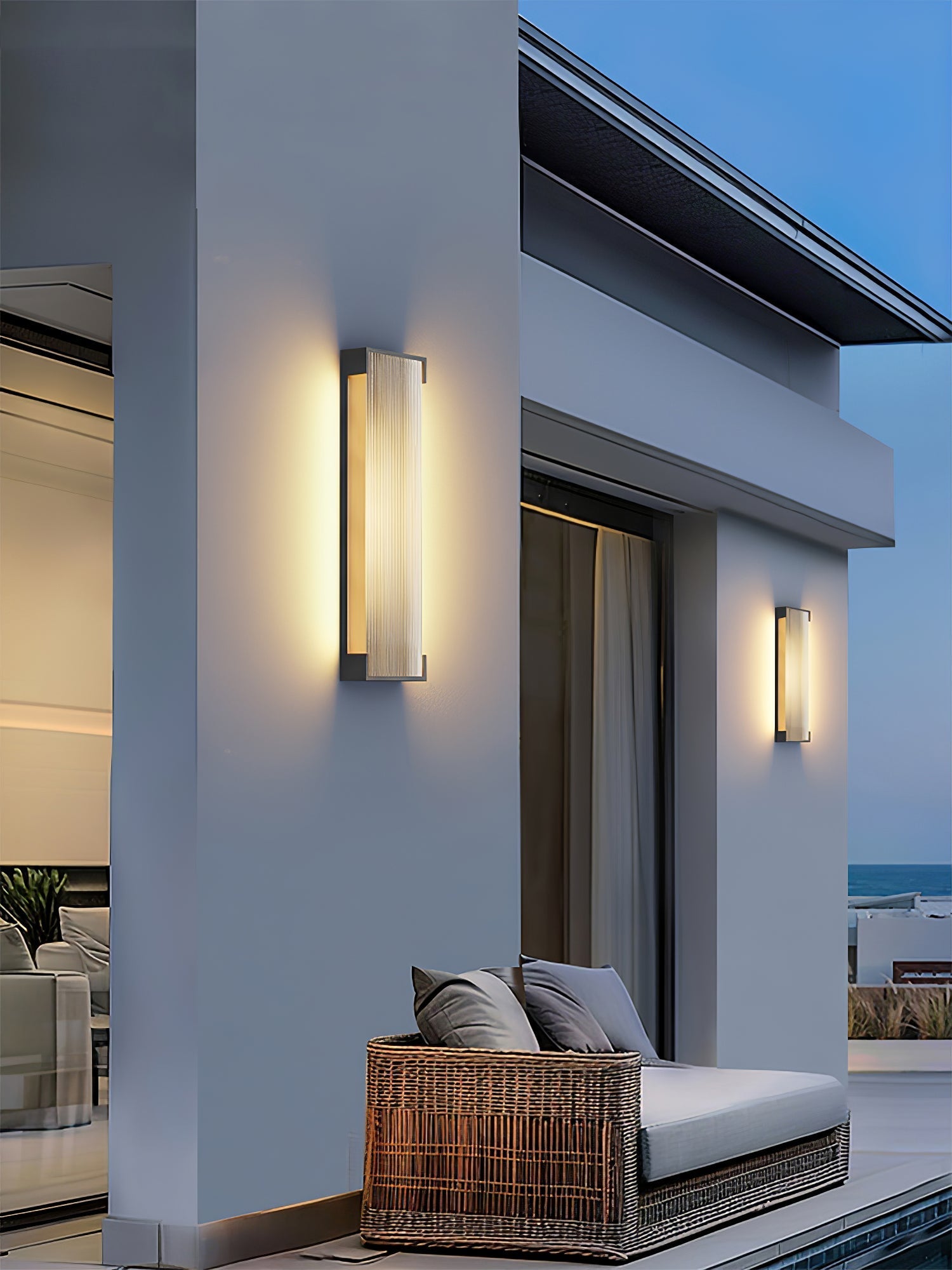 Elraearis Unique Rectangular Outdoor Wall Light-Neutral Decor