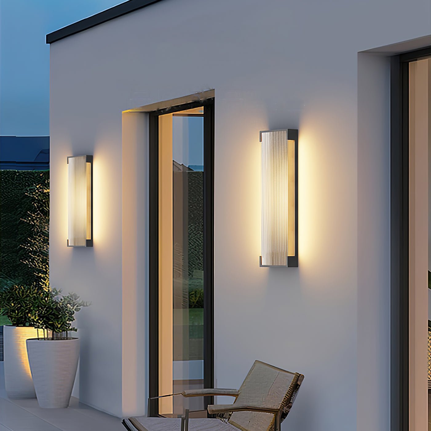 Carven Unique Rectangular Solar Outdoor Wall Light-Neutral Decor