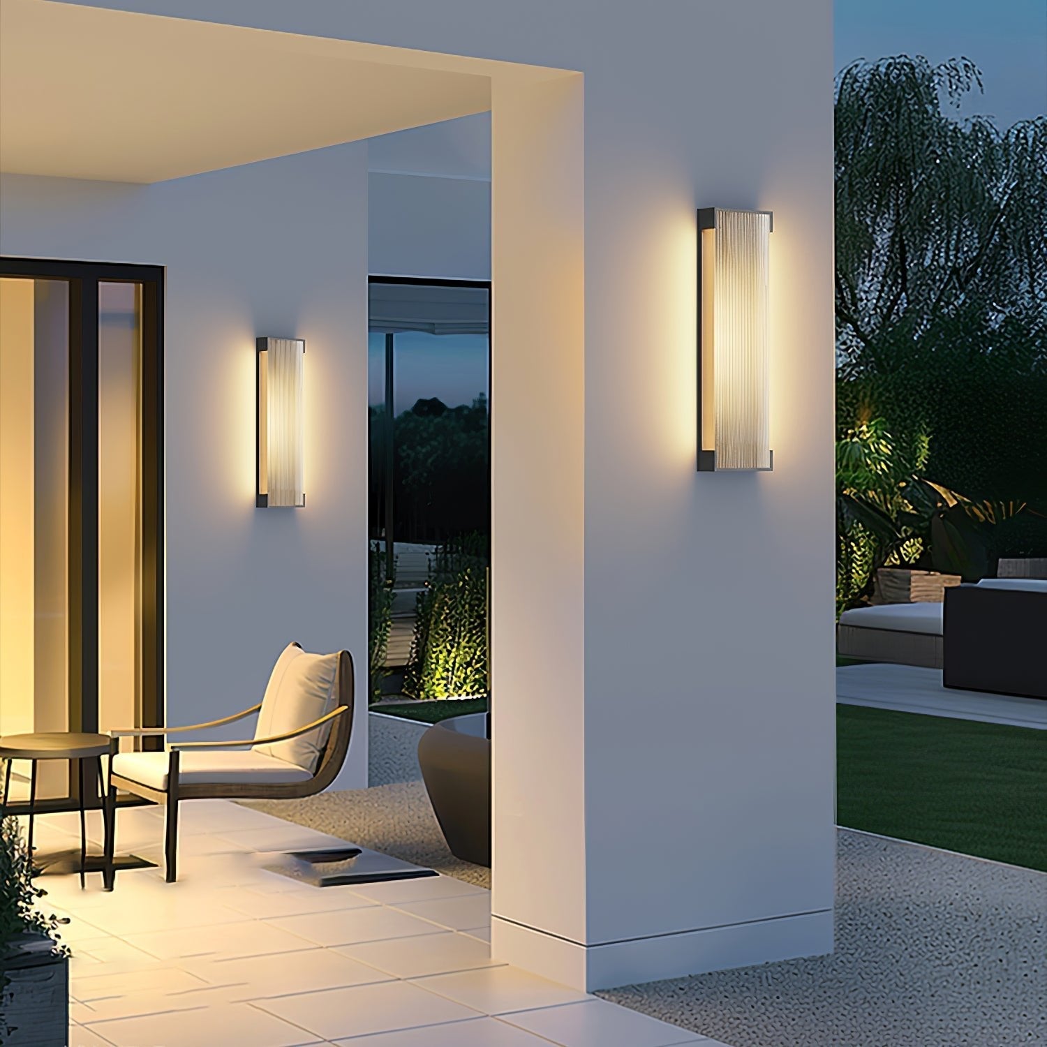 Carven Unique Rectangular Solar Outdoor Wall Light-Neutral Decor