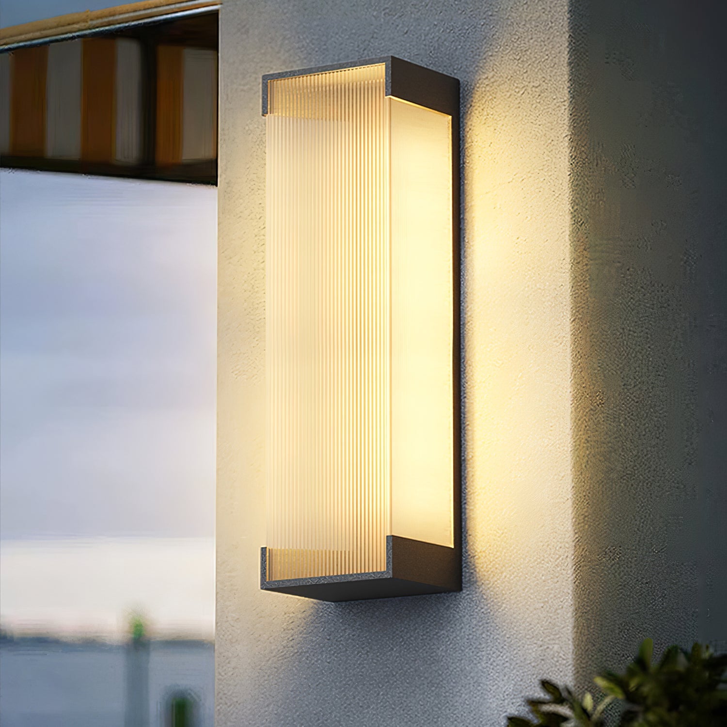 Carven Unique Rectangular Solar Outdoor Wall Light-Neutral Decor