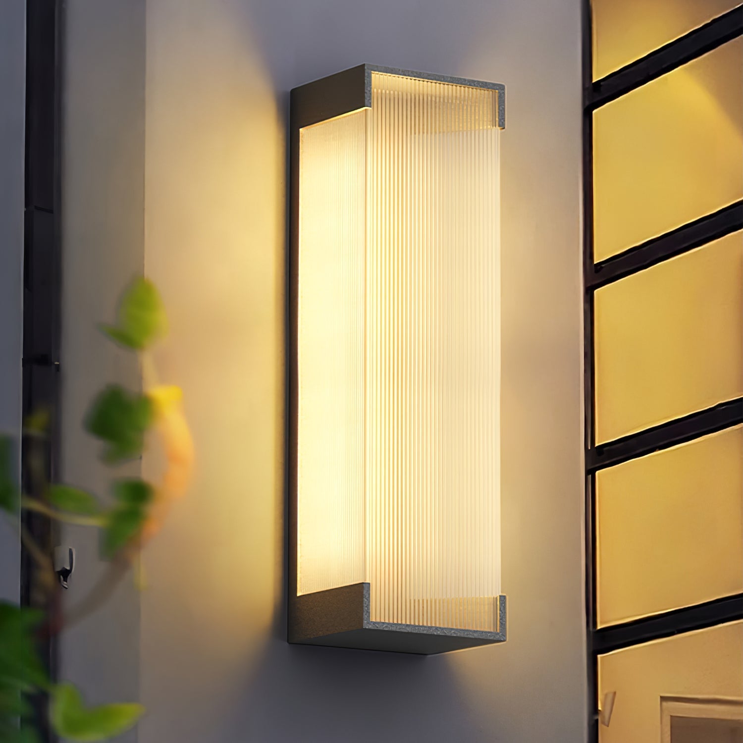 Carven Unique Rectangular Solar Outdoor Wall Light-Neutral Decor