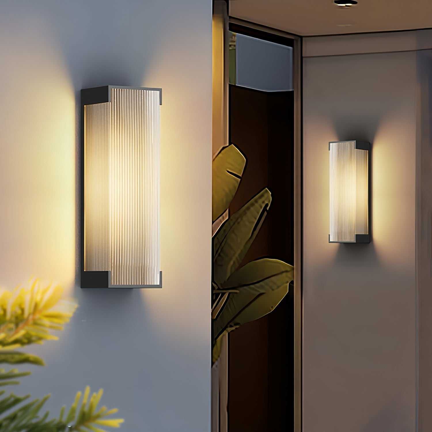 Elraearis Unique Rectangular Outdoor Wall Light-Neutral Decor