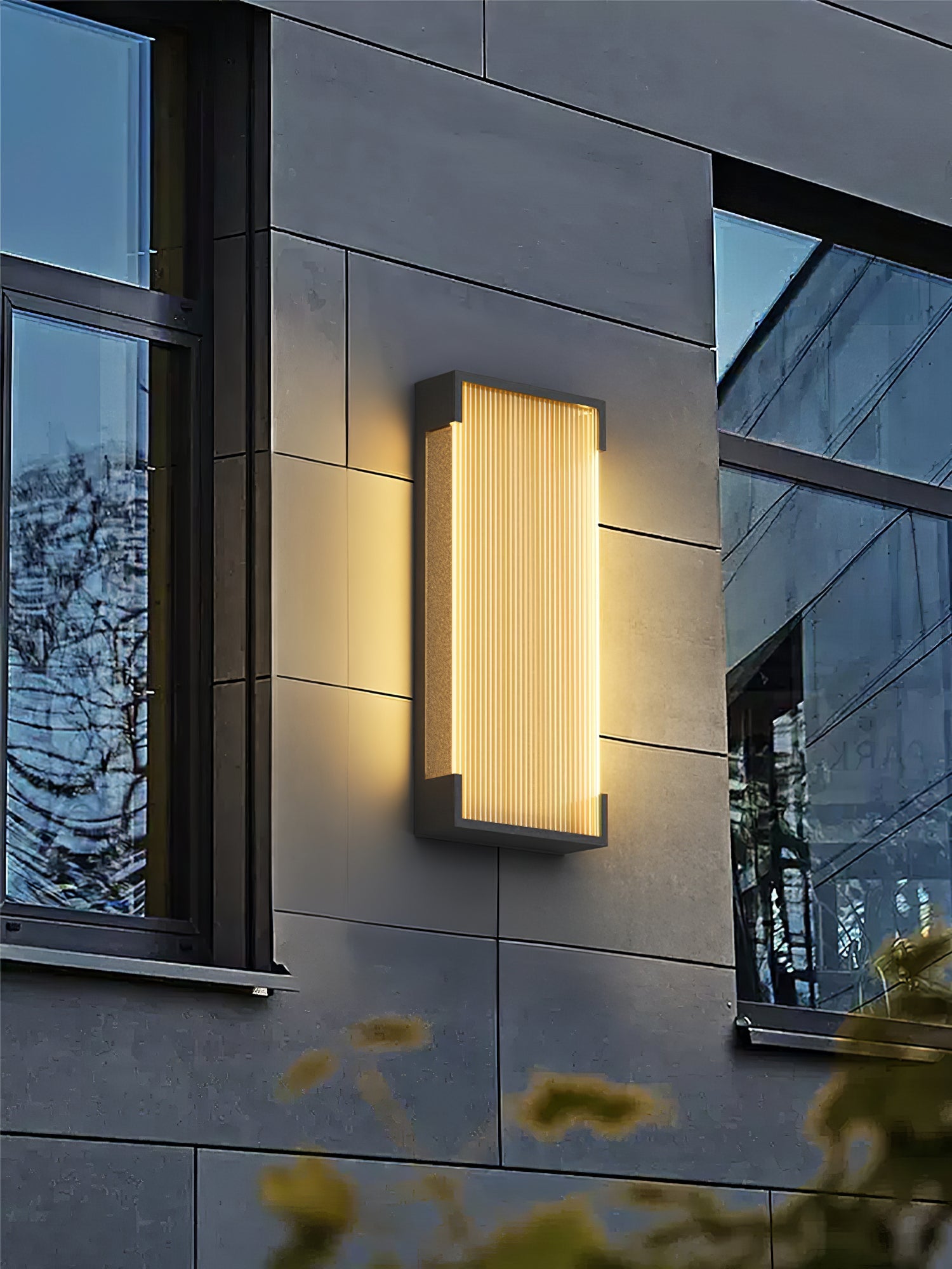 Carven Unique Rectangular Solar Outdoor Wall Light-Neutral Decor