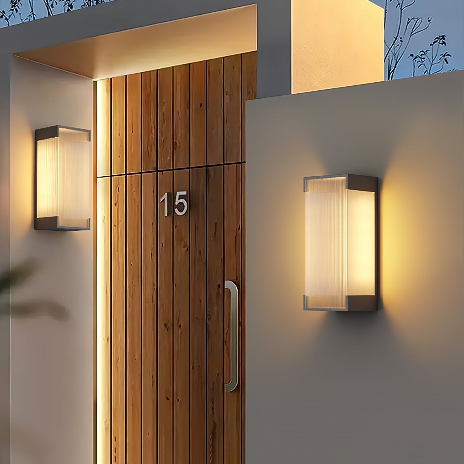 Elraearis Unique Rectangular Outdoor Wall Light-Neutral Decor