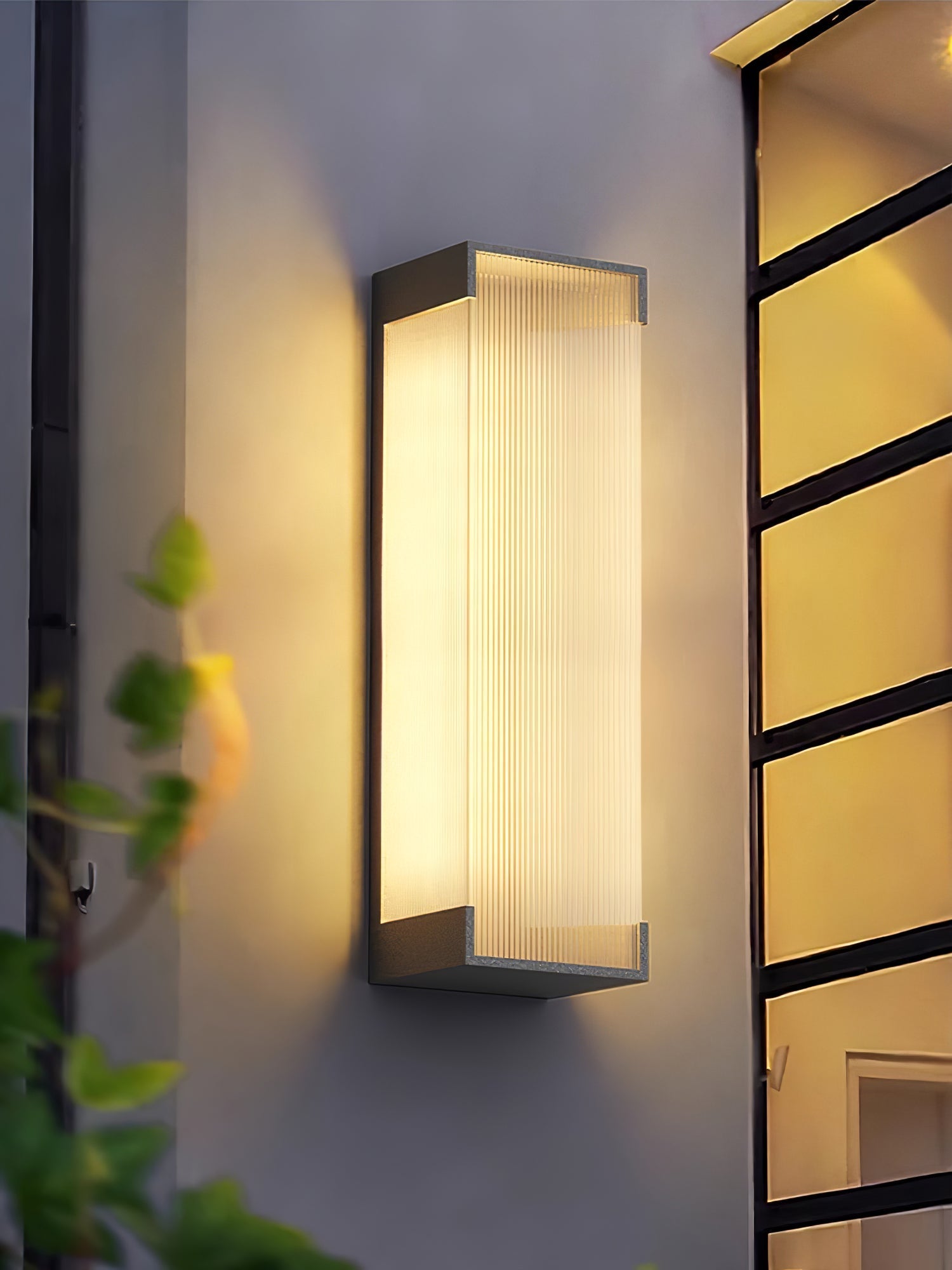 Carven Unique Rectangular Solar Outdoor Wall Light-Neutral Decor