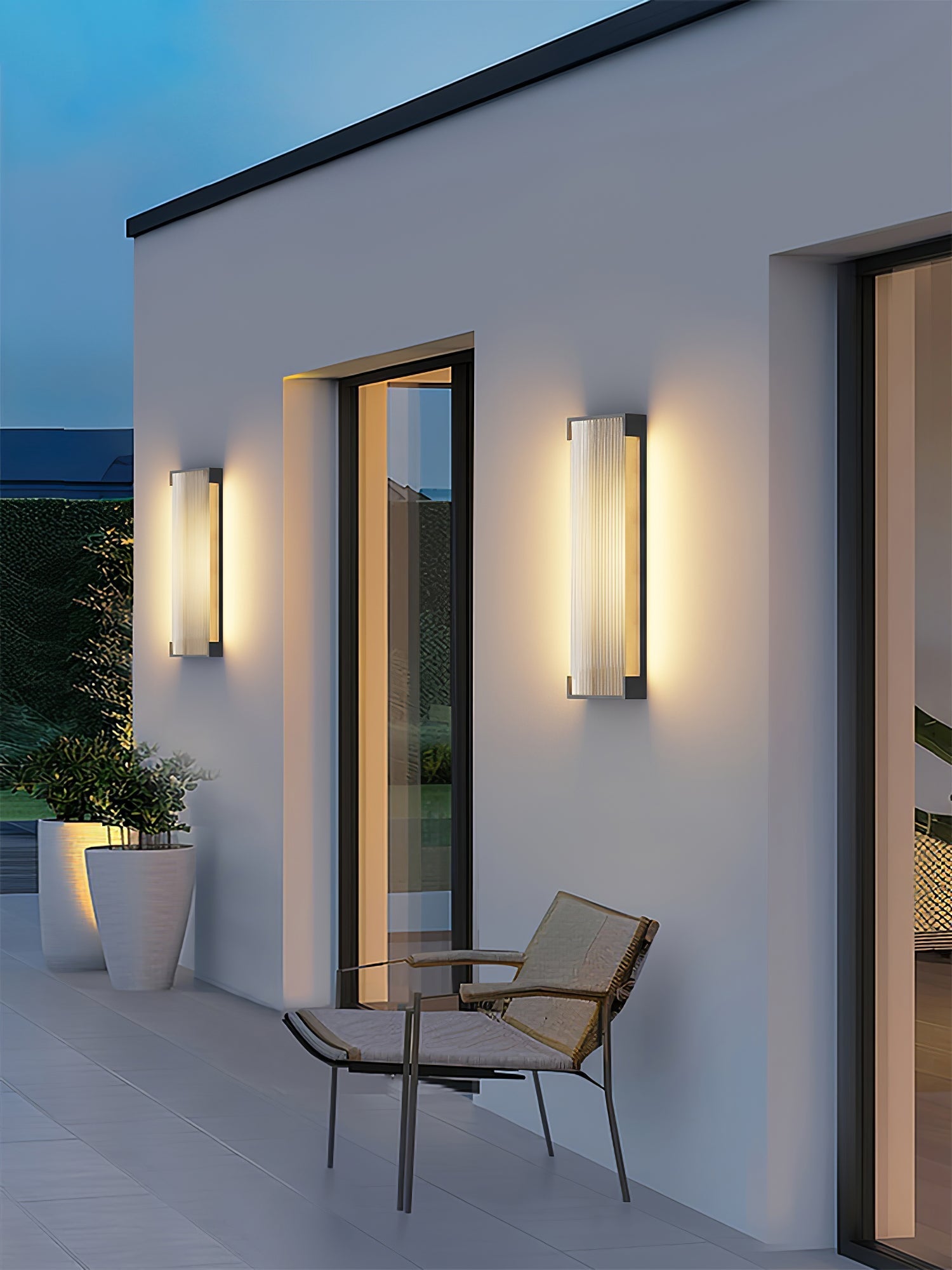 Carven Unique Rectangular Solar Outdoor Wall Light-Neutral Decor