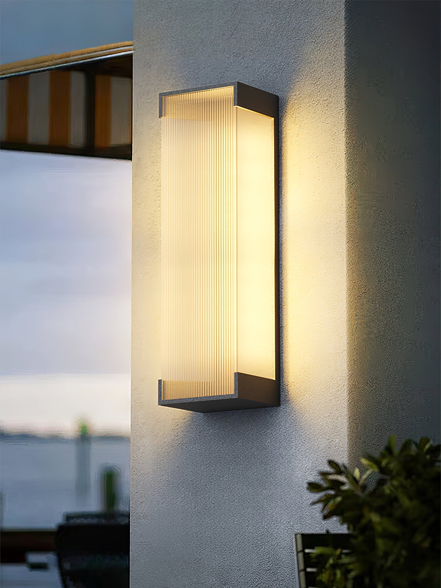Elraearis Unique Rectangular Outdoor Wall Light-Neutral Decor