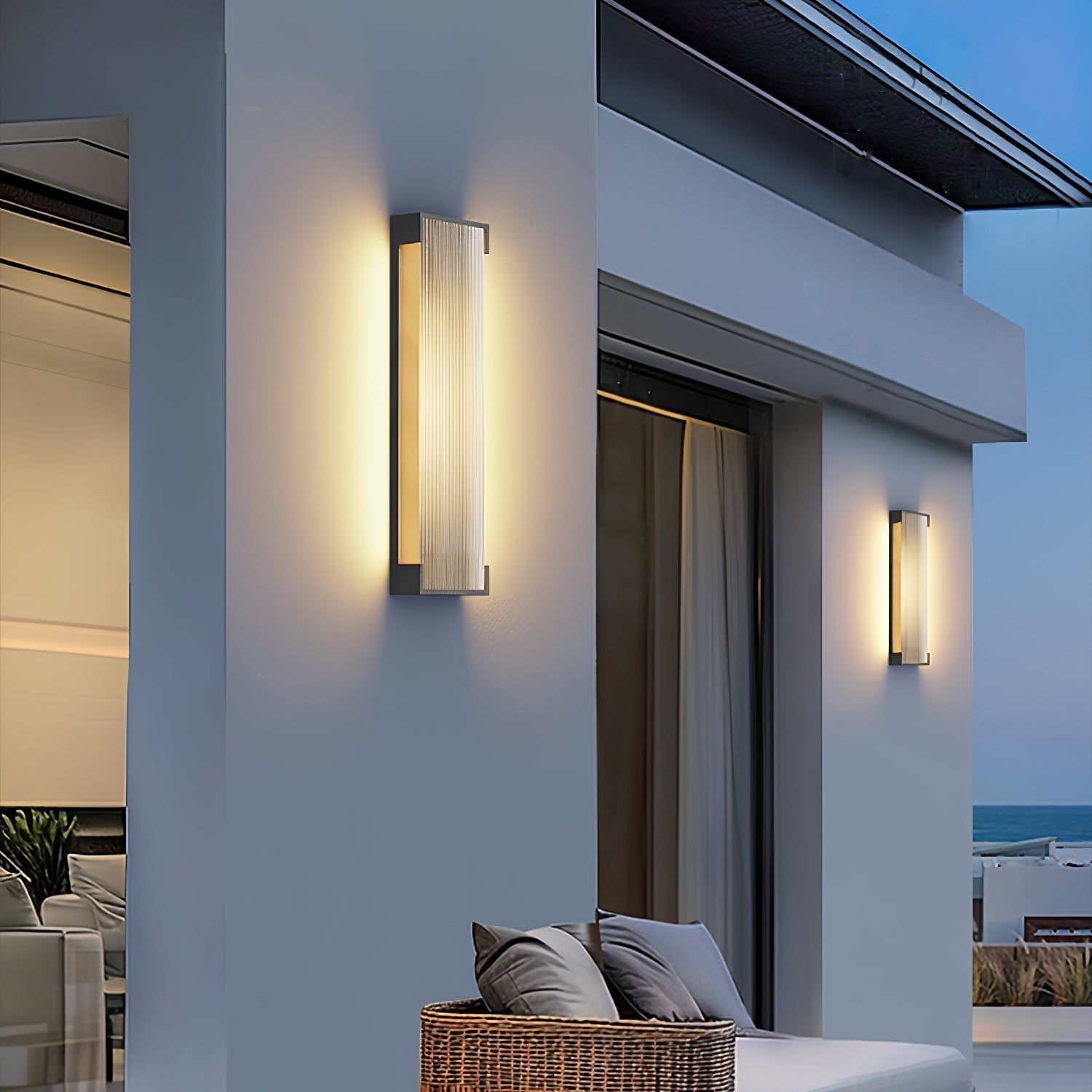 Carven Unique Rectangular Solar Outdoor Wall Light-Neutral Decor