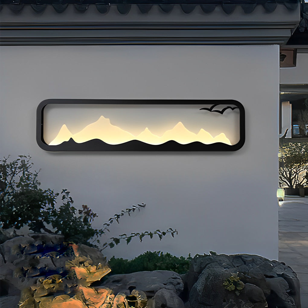 Geneva Rectangular Scenery Outdoor Wall Lamp