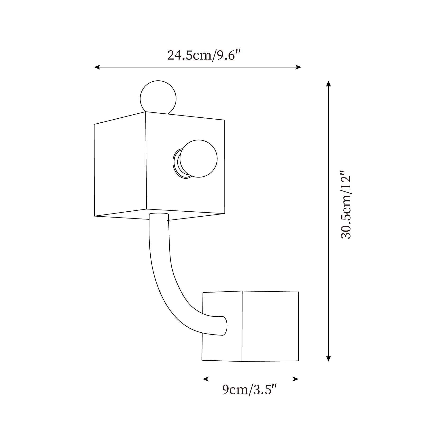 Axis Red Wall Lamp