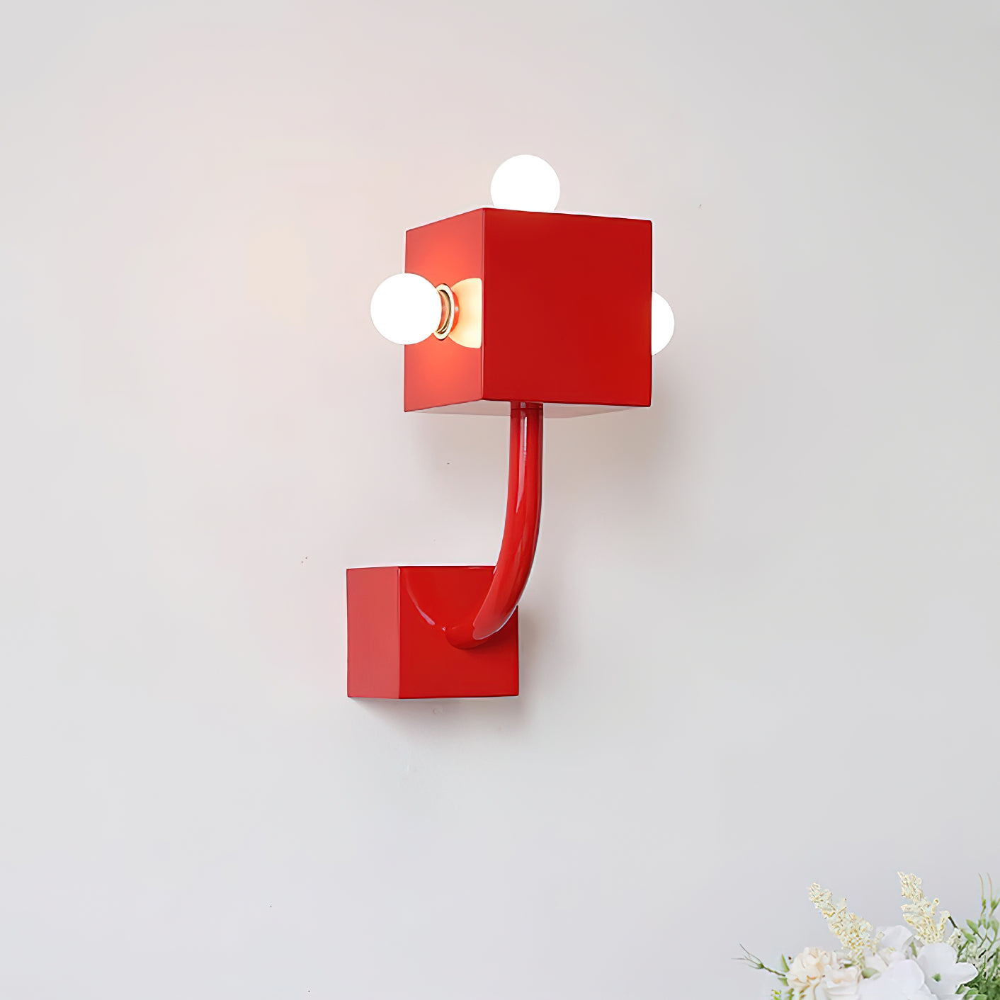 Axis Red Wall Lamp