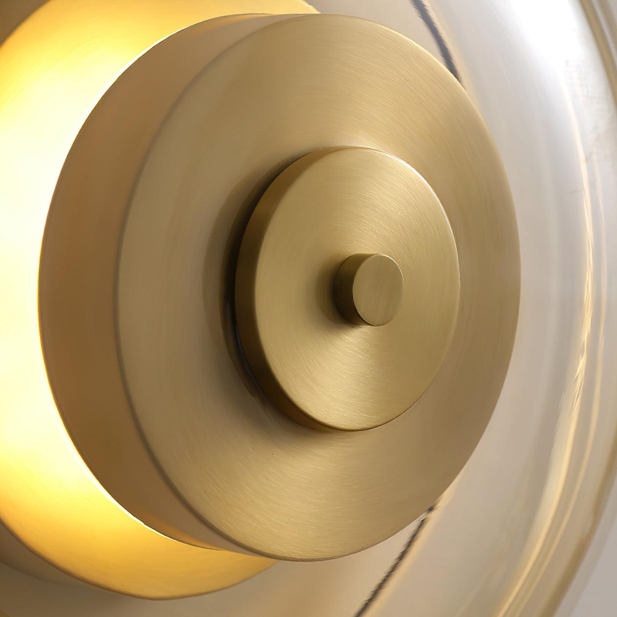 Elysso Brass Circular Wall Lamp