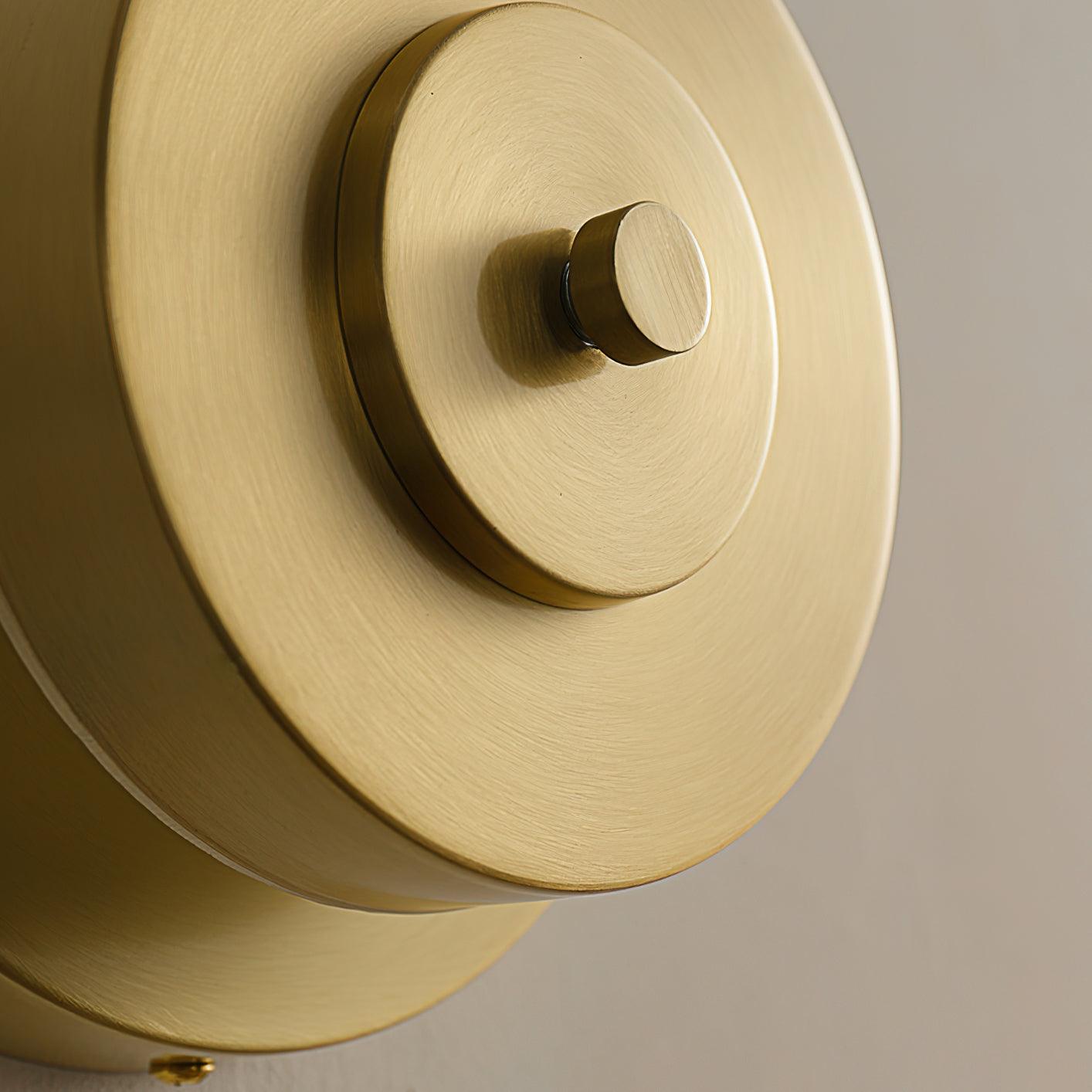 Elysso Brass Circular Wall Lamp