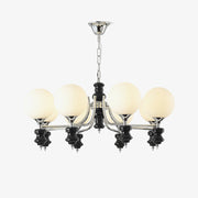 Aurora Chandelier Regal Orb Frosted-Neutral Decor