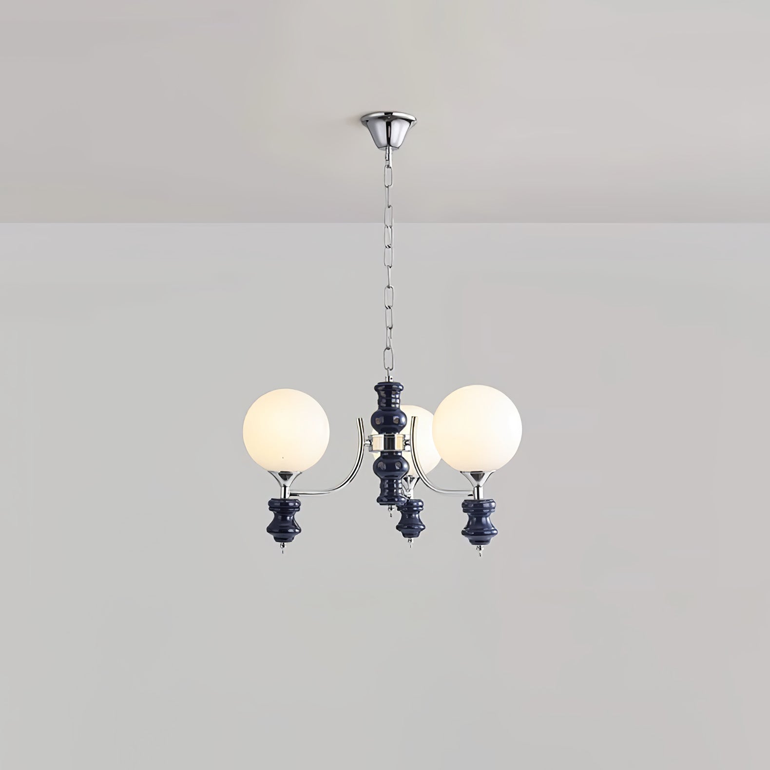 Aurora Chandelier Regal Orb Frosted-Neutral Decor