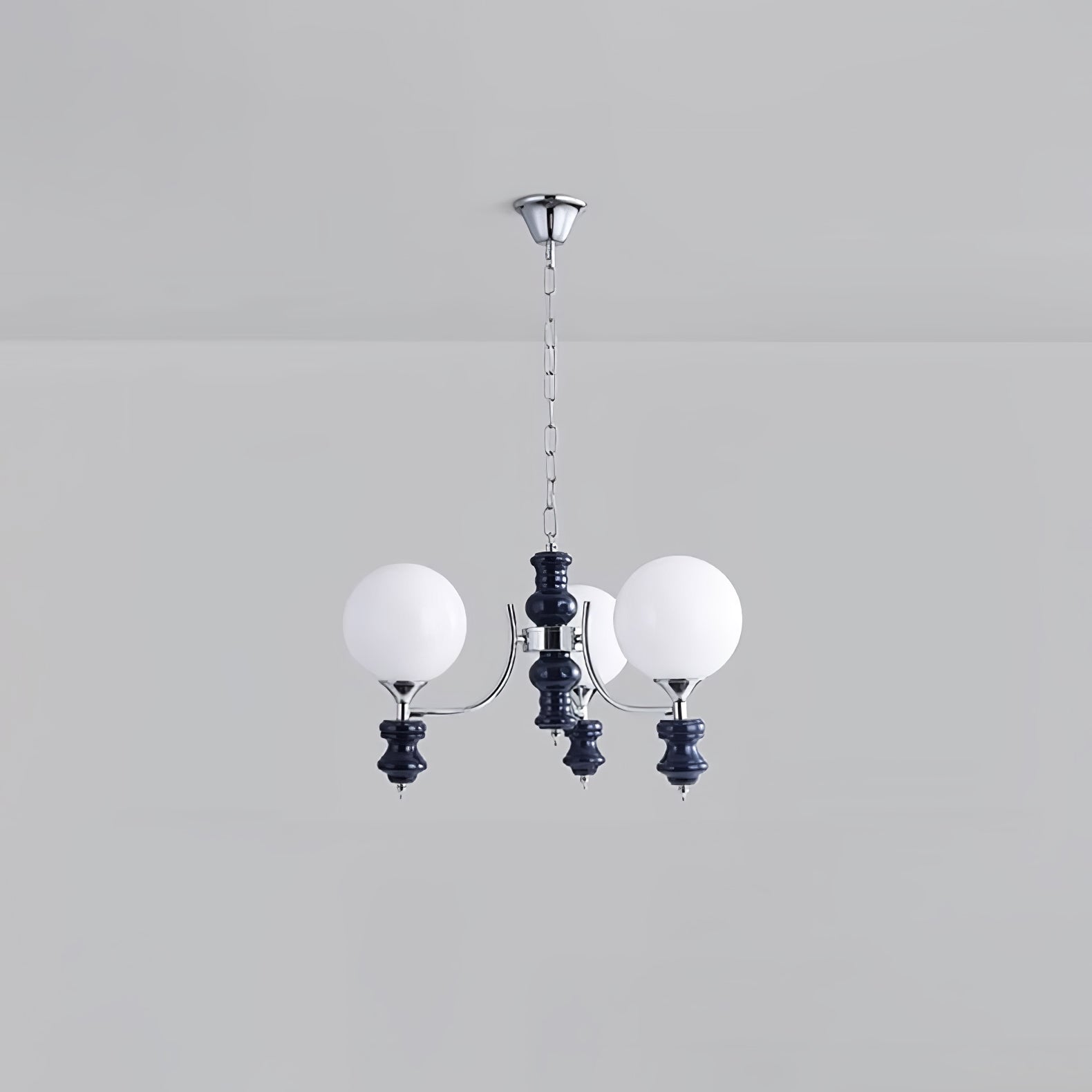 Aurora Chandelier Regal Orb Frosted-Neutral Decor
