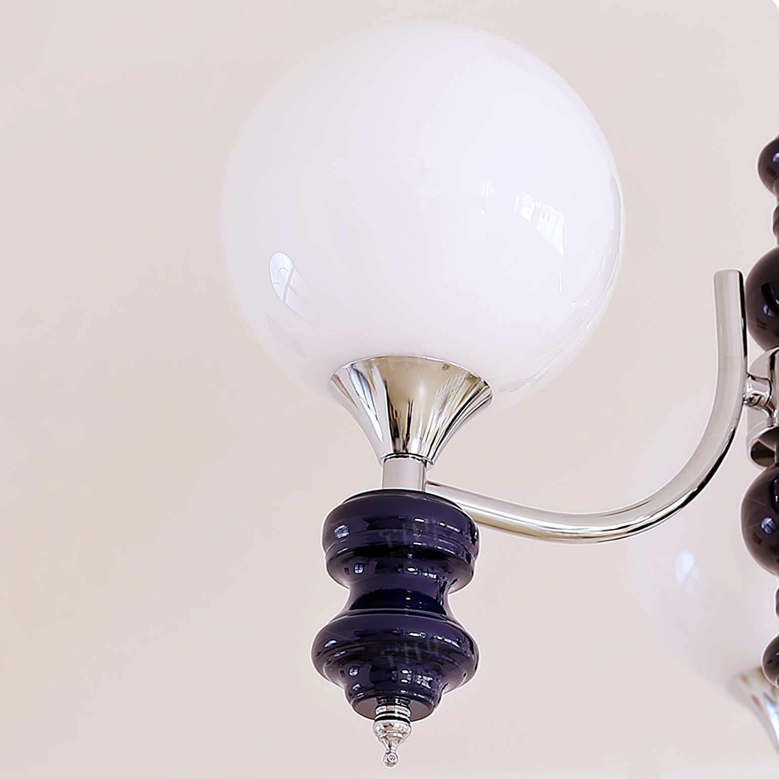 Aurora Chandelier Regal Orb Frosted-Neutral Decor