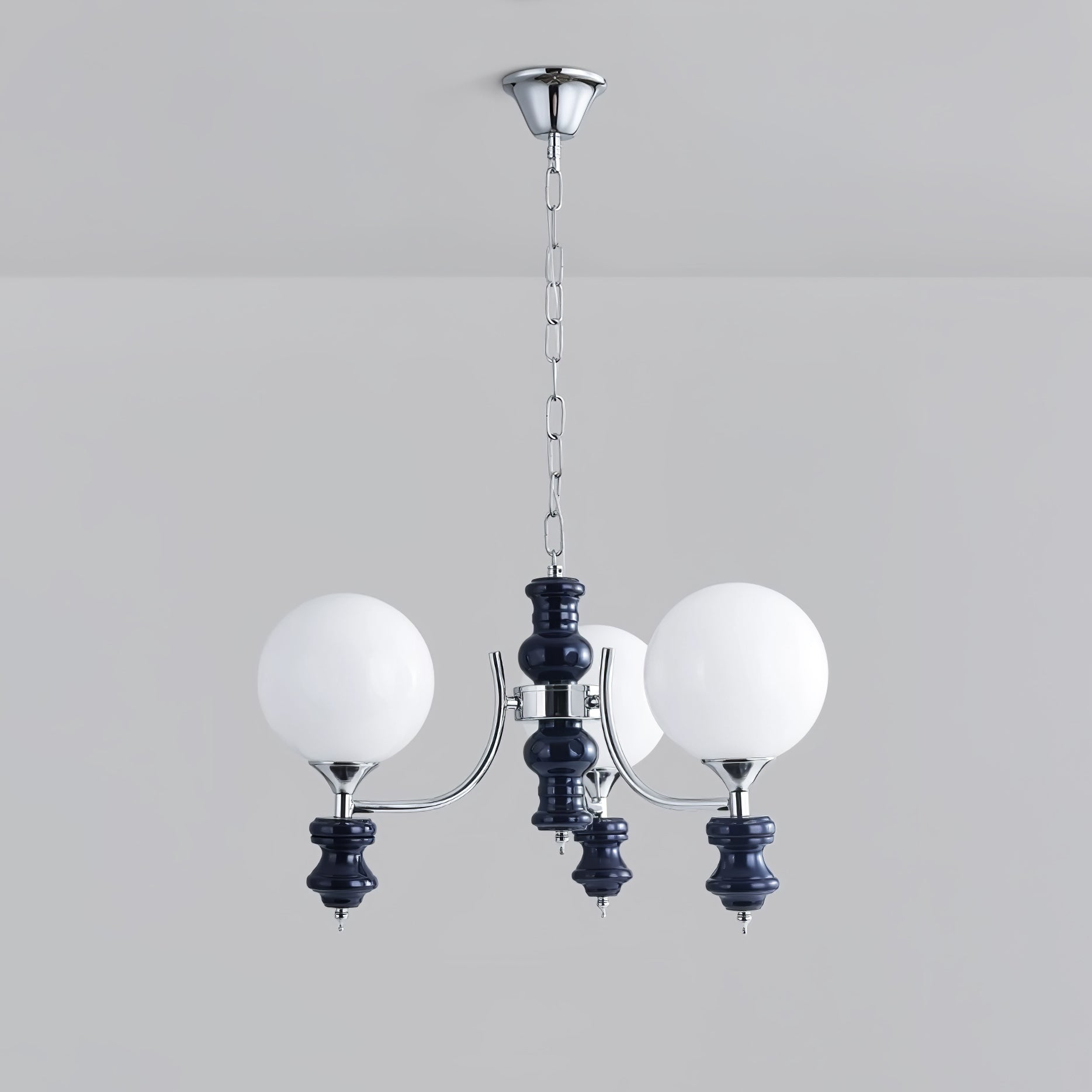Aurora Chandelier Regal Orb Frosted-Neutral Decor