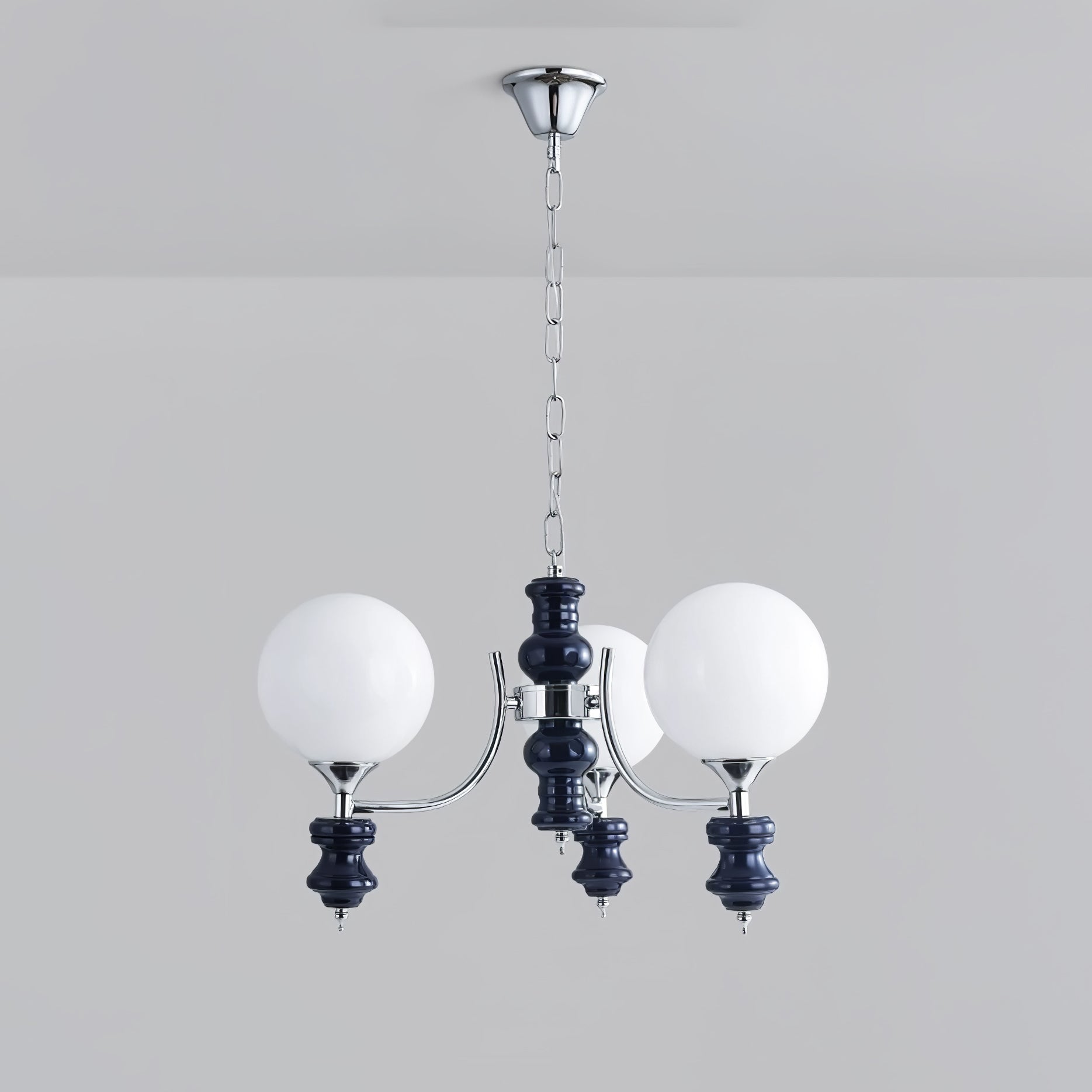 Aurora Chandelier Regal Orb Frosted-Neutral Decor
