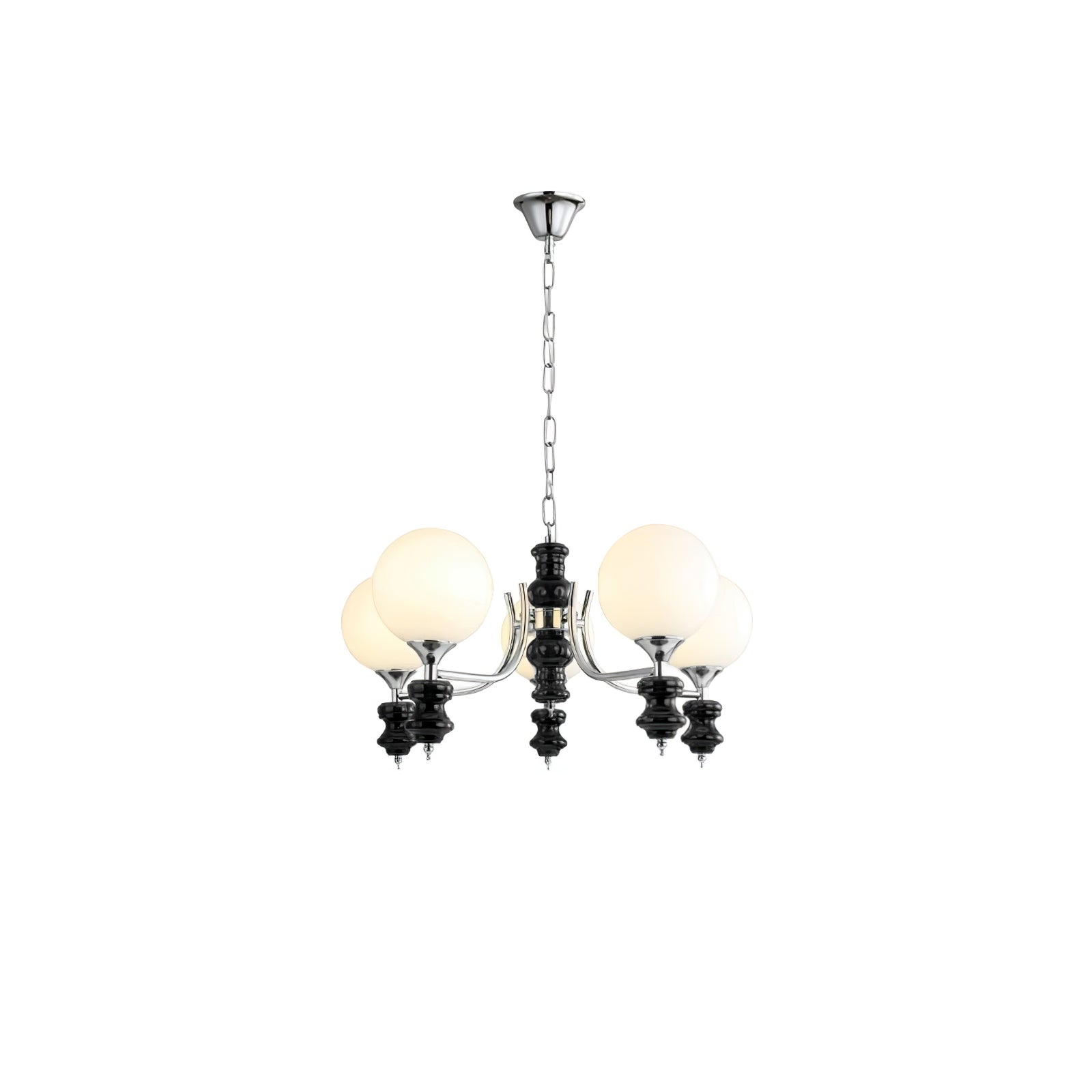 Aurora Chandelier Regal Orb Frosted-Neutral Decor