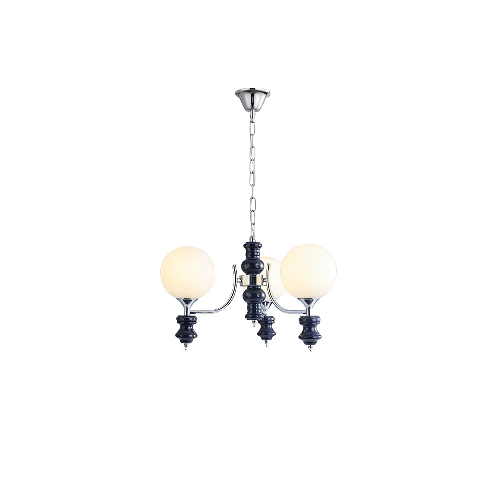 Aurora Chandelier Regal Orb Frosted-Neutral Decor