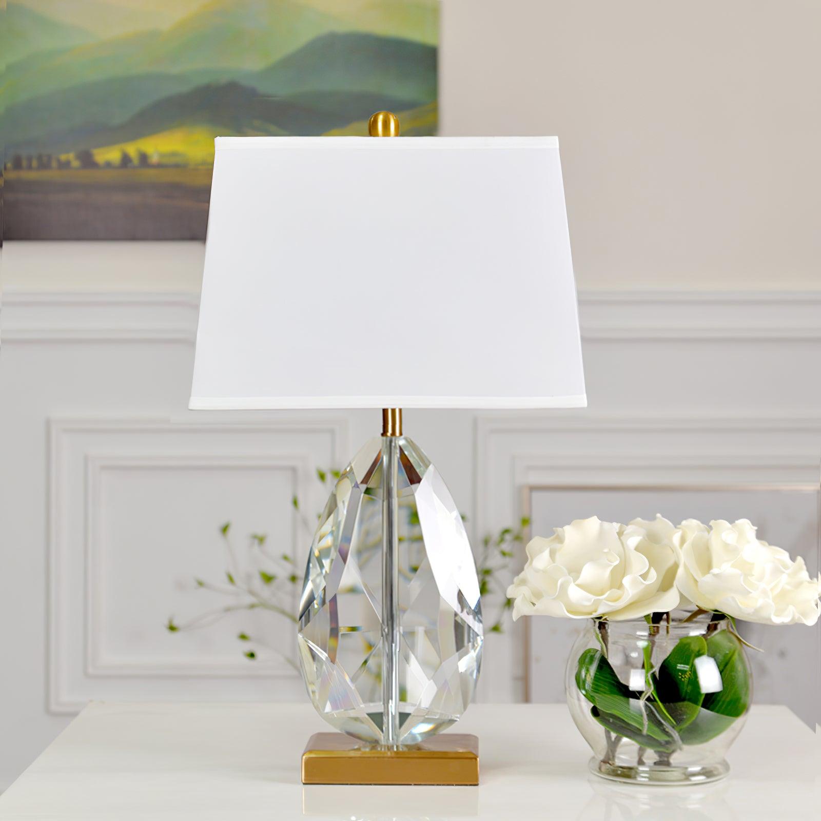 Ulliryre Luxe Crystal Desk Lamp-Neutral Decor