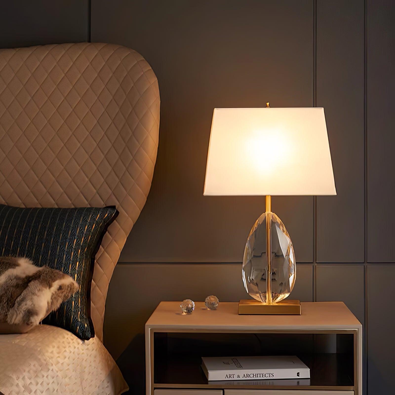 Ulliryre Luxe Crystal Desk Lamp-Neutral Decor