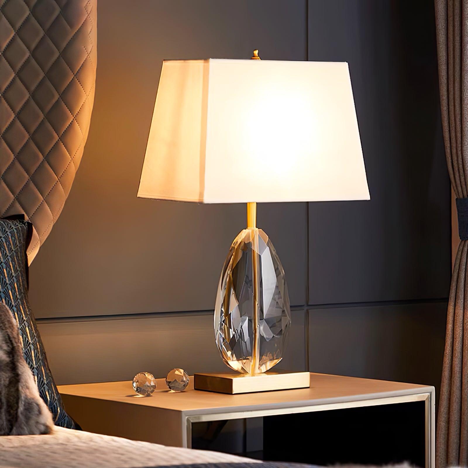 Ulliryre Luxe Crystal Desk Lamp-Neutral Decor