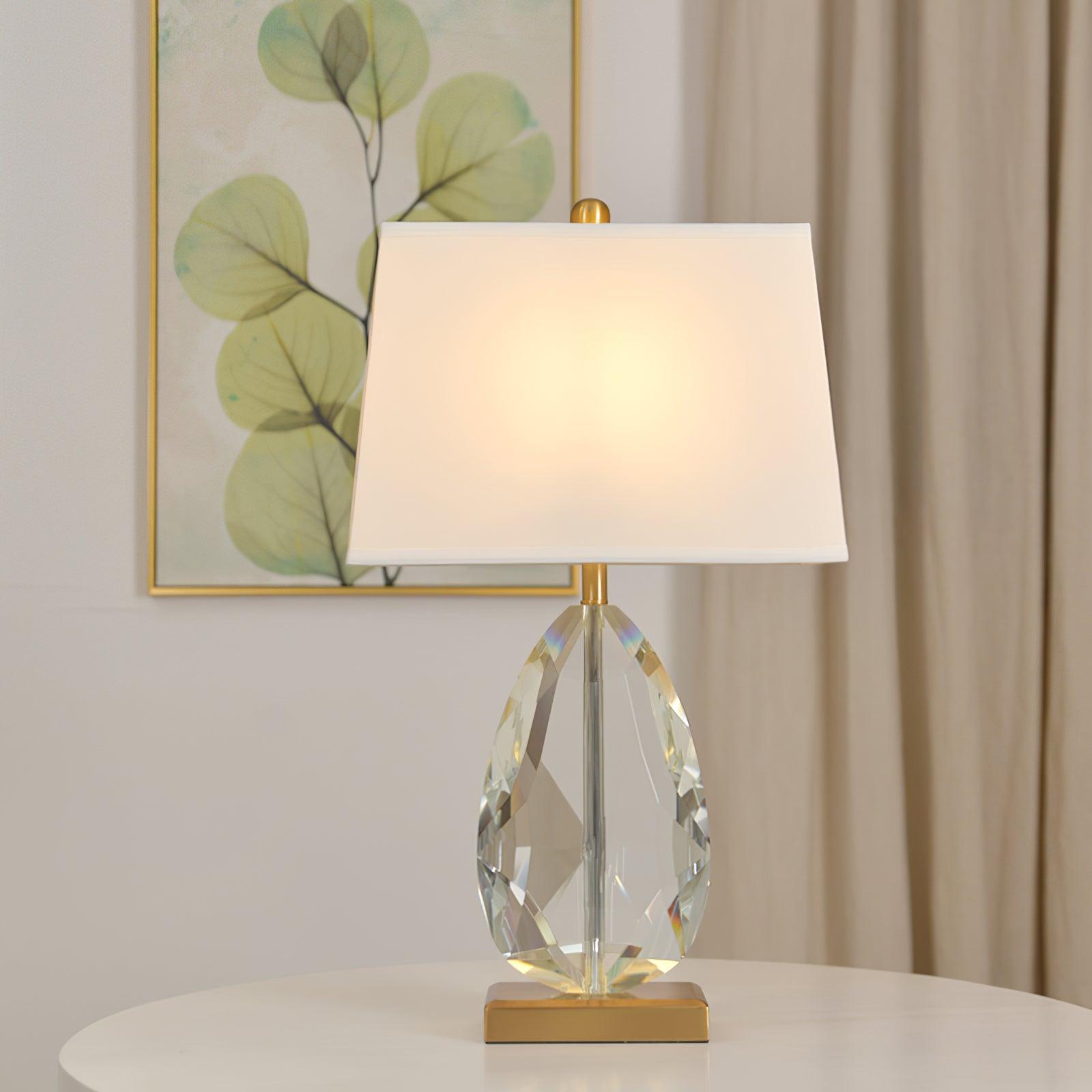 Ulliryre Luxe Crystal Desk Lamp-Neutral Decor