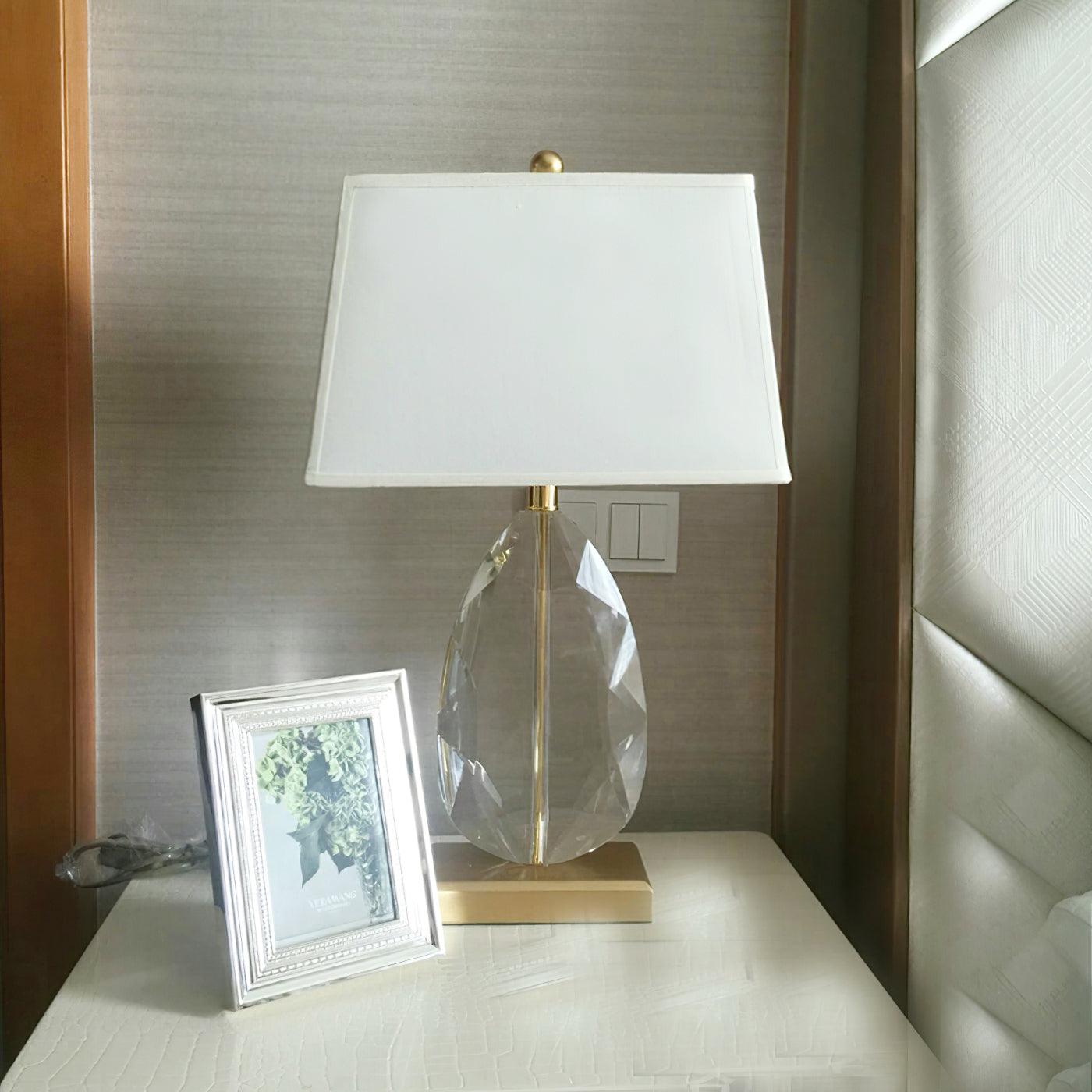 Ulliryre Luxe Crystal Desk Lamp-Neutral Decor