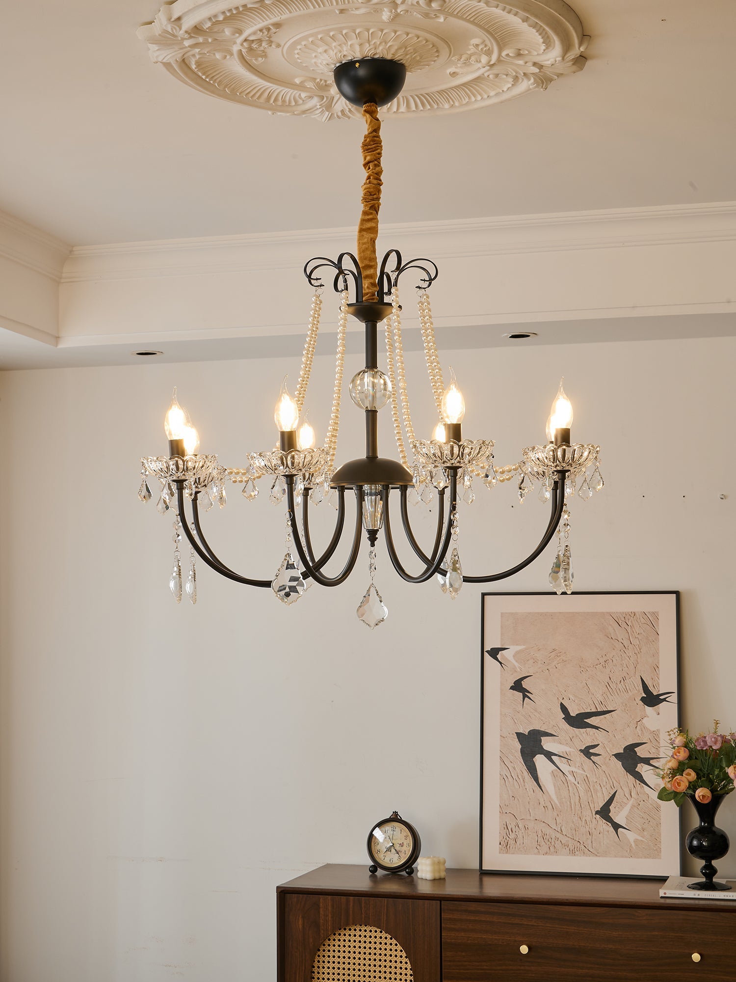 Ivinila Postmodern Luxury Classic Crystal Chandelier-Neutral Decor