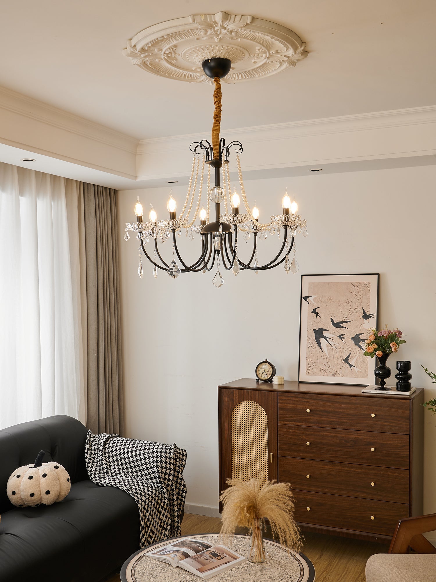 Ivinila Postmodern Luxury Classic Crystal Chandelier-Neutral Decor