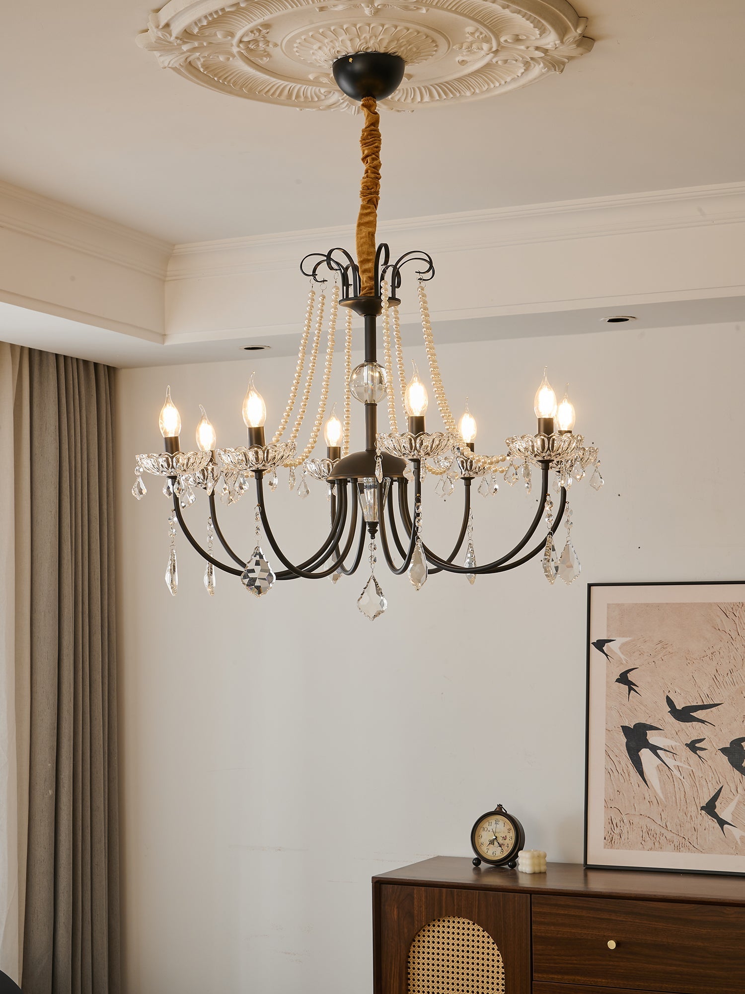 Ivinila Postmodern Luxury Classic Crystal Chandelier-Neutral Decor