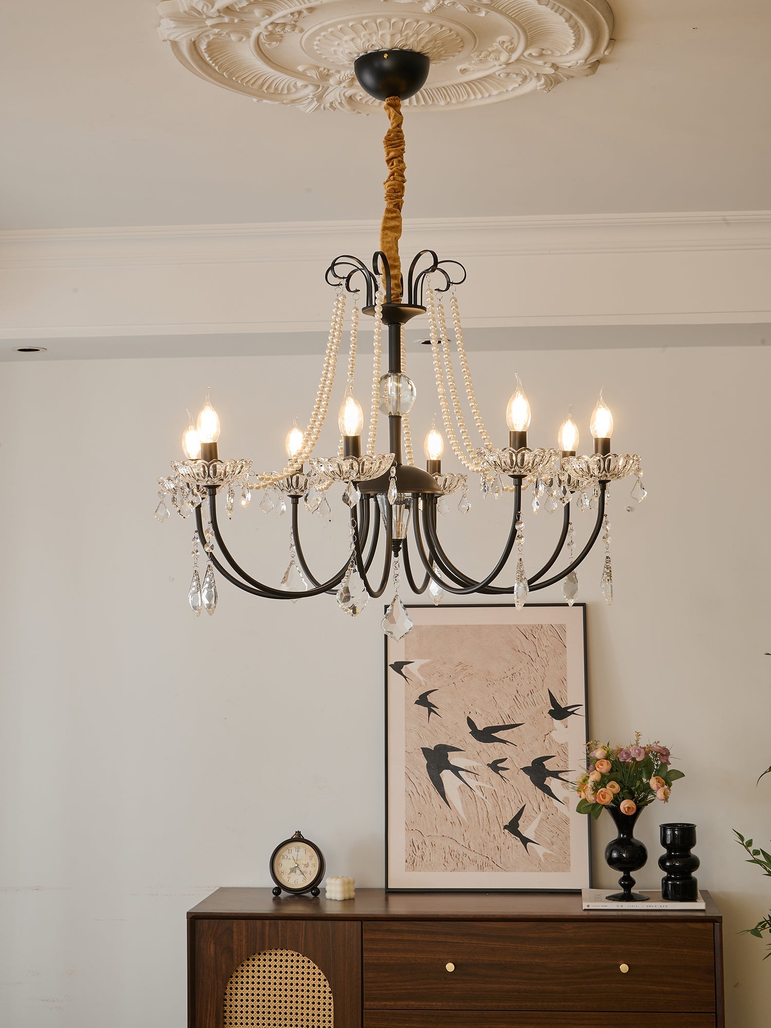 Ivinila Postmodern Luxury Classic Crystal Chandelier-Neutral Decor
