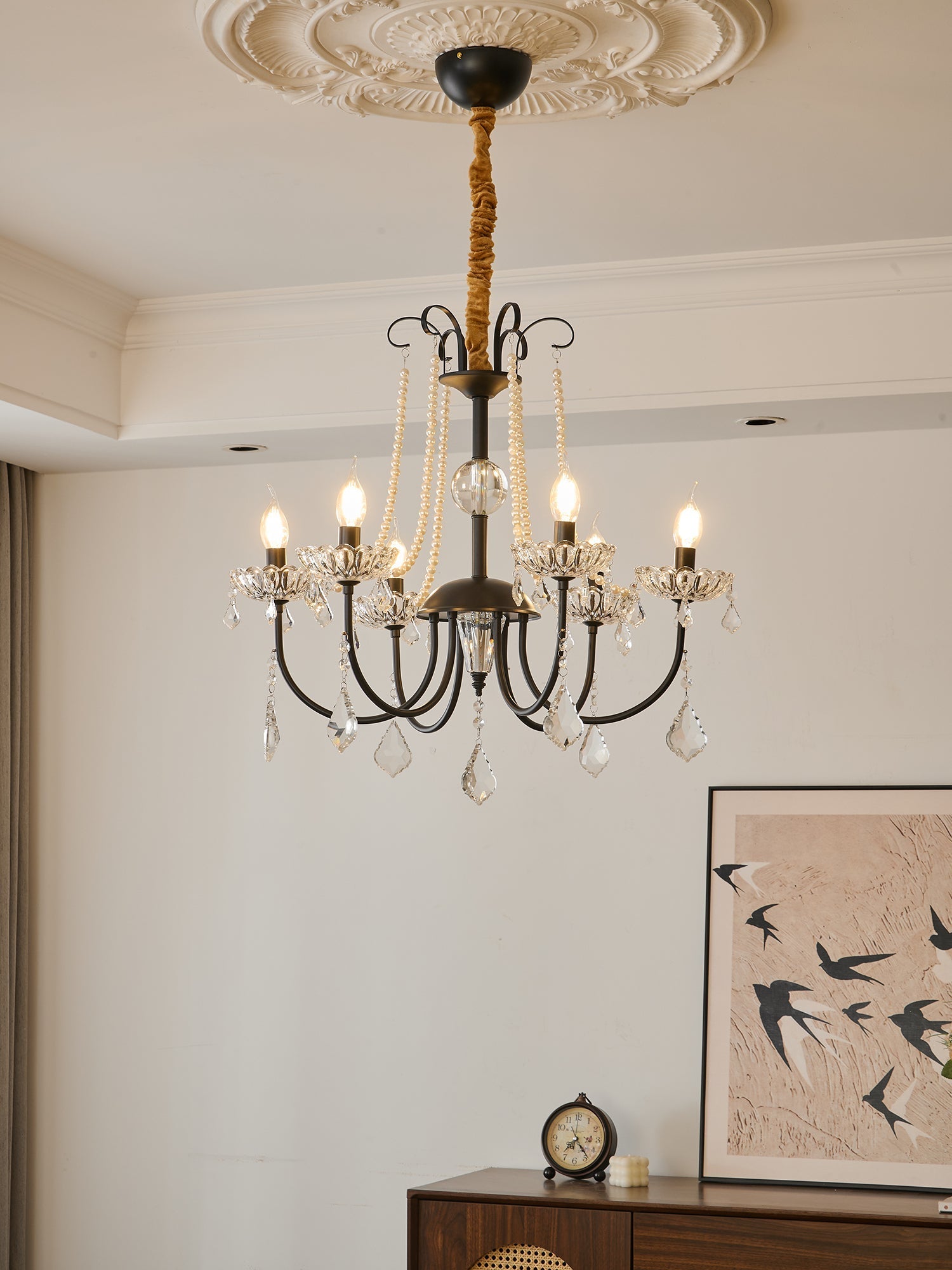 Ivinila Postmodern Luxury Classic Crystal Chandelier-Neutral Decor
