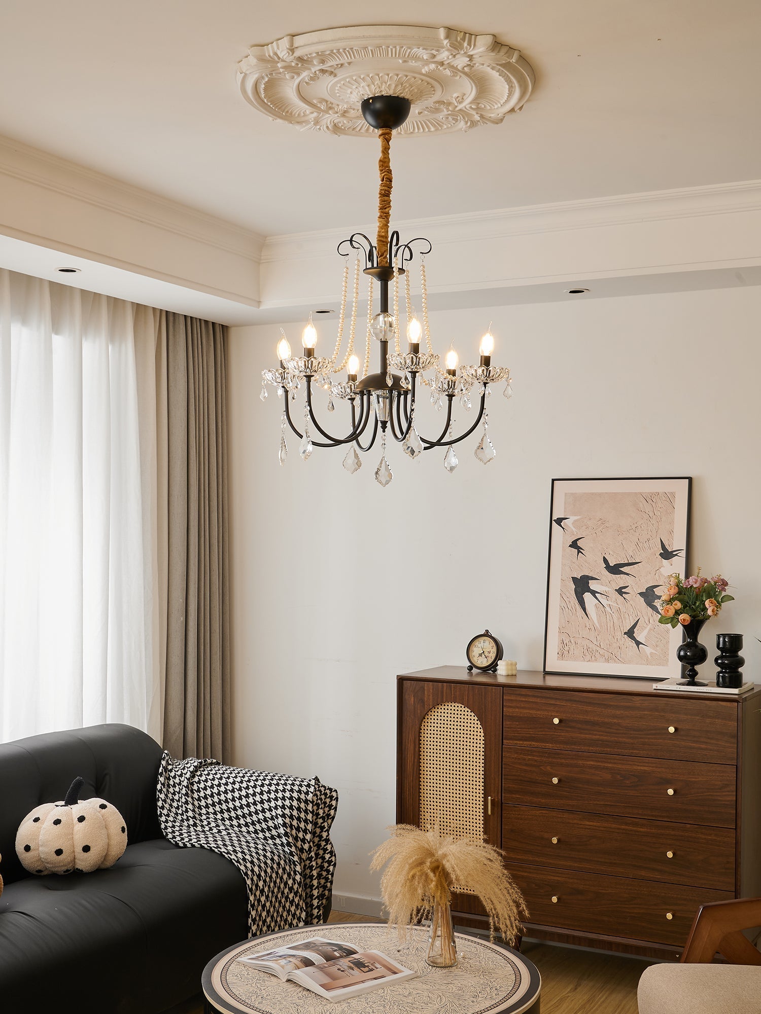 Ivinila Postmodern Luxury Classic Crystal Chandelier-Neutral Decor