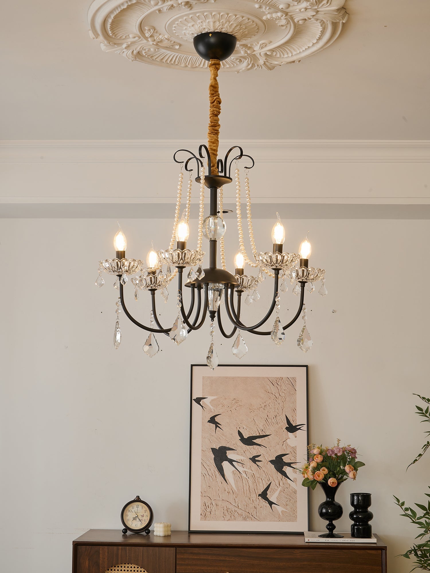 Ivinila Postmodern Luxury Classic Crystal Chandelier-Neutral Decor