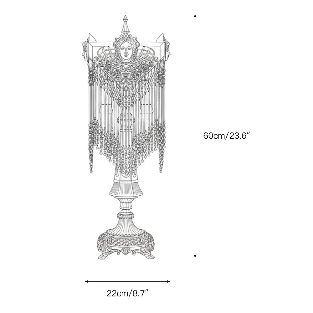 The Regency Table Lamp shown on a bedside table.
