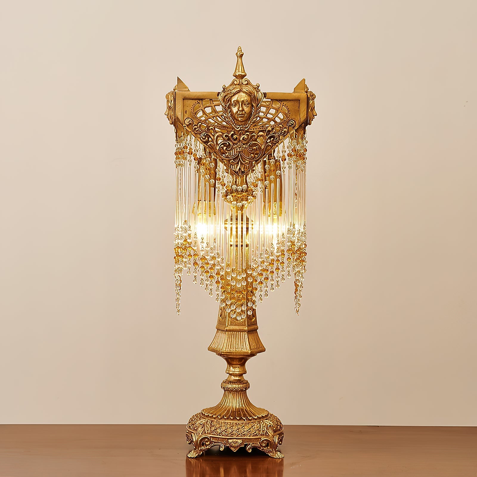 Dimensional drawing of the Regency Table Lamp.