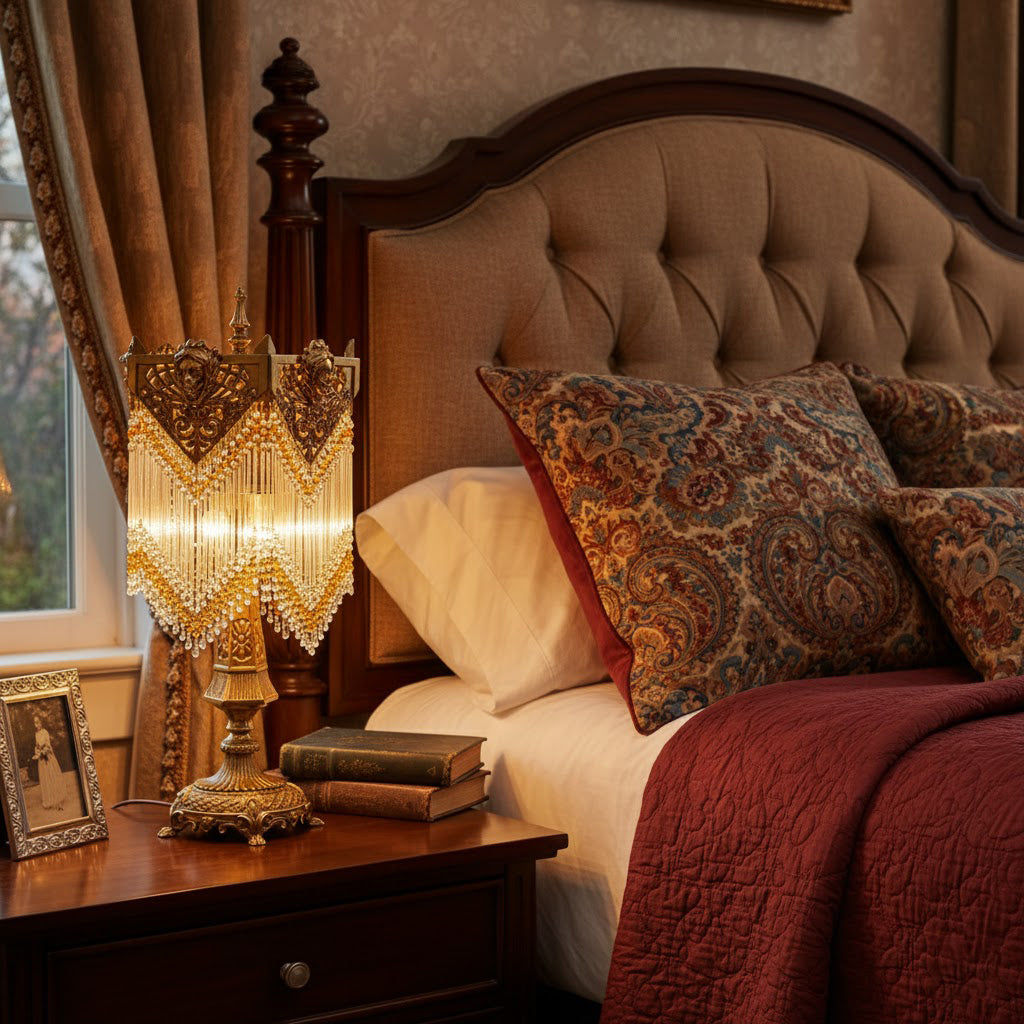 Side profile of the Regency Table Lamp.