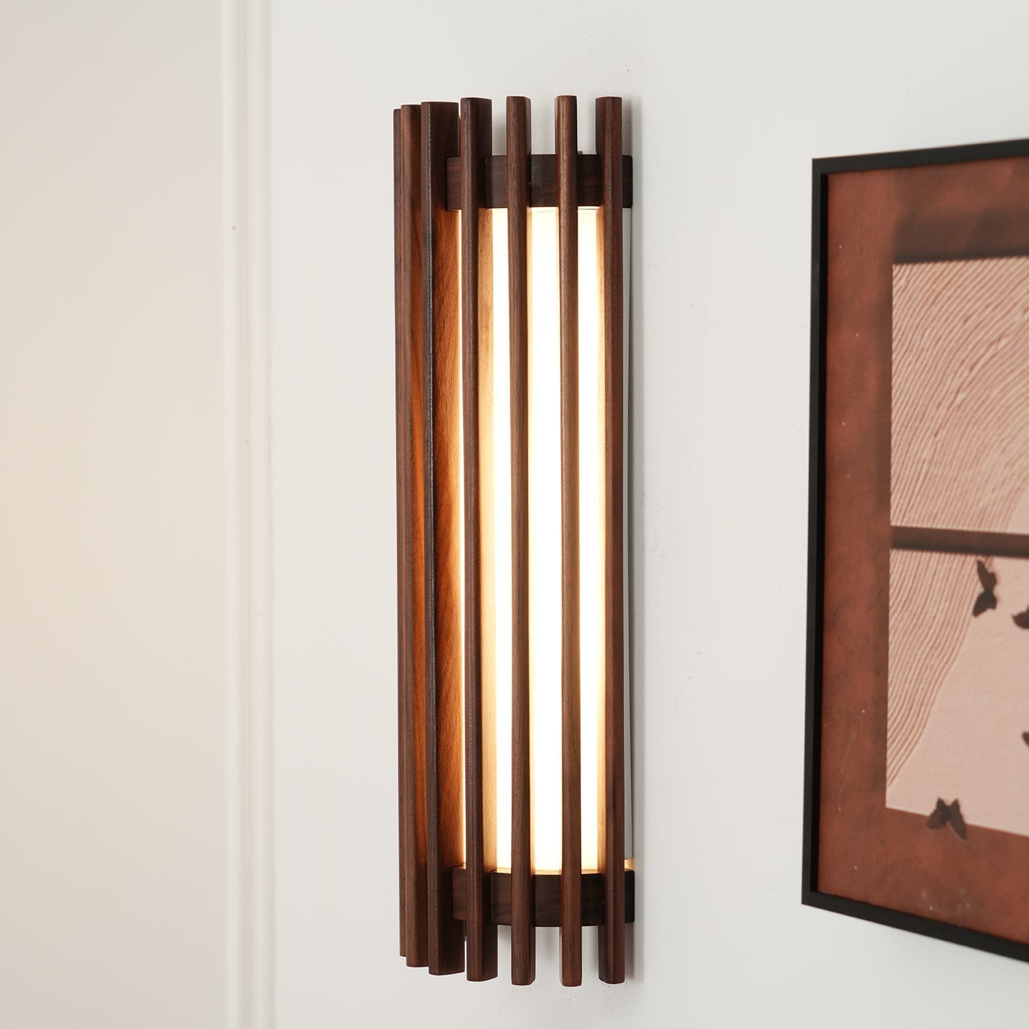 Neyra Walnut Indoor Wall Lamp